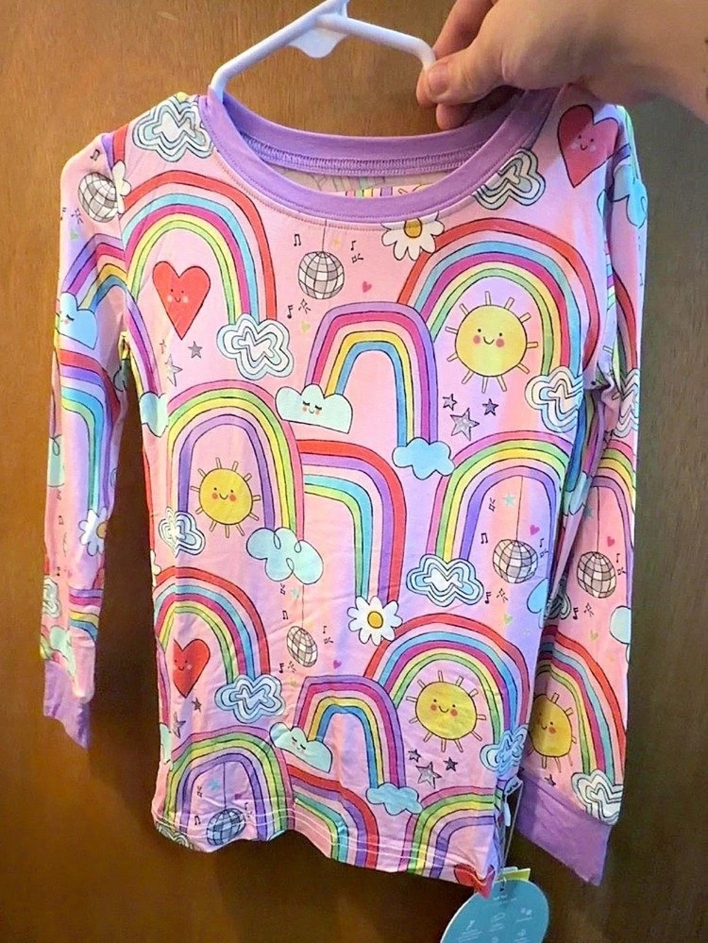 Little Sleepies Disco Rainbows Long Sleeve/Pants PJ Set